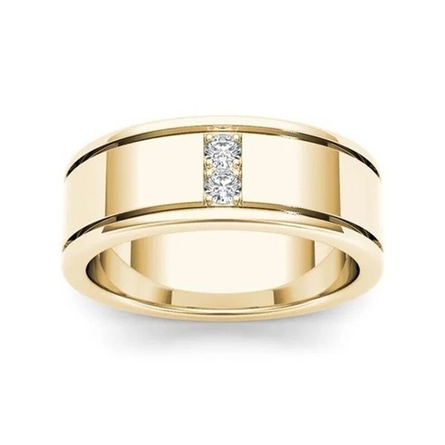 14K 옐로우 골드 FL 다이아몬드 반지, 남성 여자을  클래식 ANILLOS DE BIZUTERIA 웨딩 보석을 고급 주얼리 반지