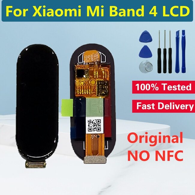 XIAOMIMI BAND 4 용 오리지널 AMOLED LCD 디스플레이 터치 스크린 디지타이저 XIAOMI MI 5.0 손목 밴드 화면