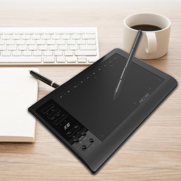 G10 10x6 인치 디지털 태블릿 8192 레벨 그래픽 드로잉 태블릿 배터리 없는 패시브 펜 포함