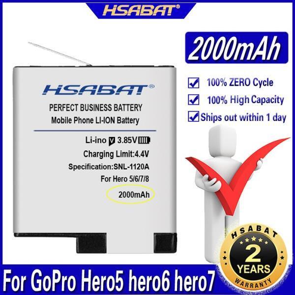 HSABAT AHDBT501 Hero 7 hero 6 hero 5 hero 5 hero 6 Hero 7 배터리 용 2000mAh 배터리