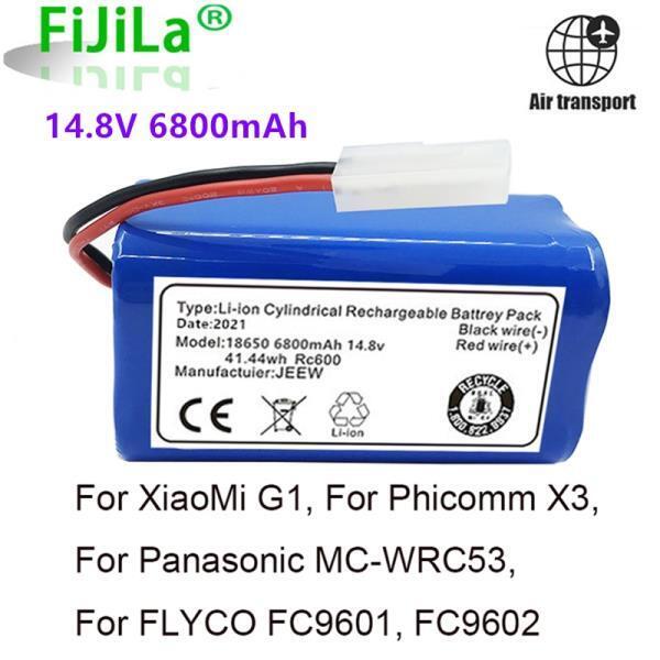 148 V 6800mAh Vakuum Batterie für 샤오미 G1 Für Panasonic MCWRC53 Für Phicomm X3 fco r FLYCO FC9601 FC9