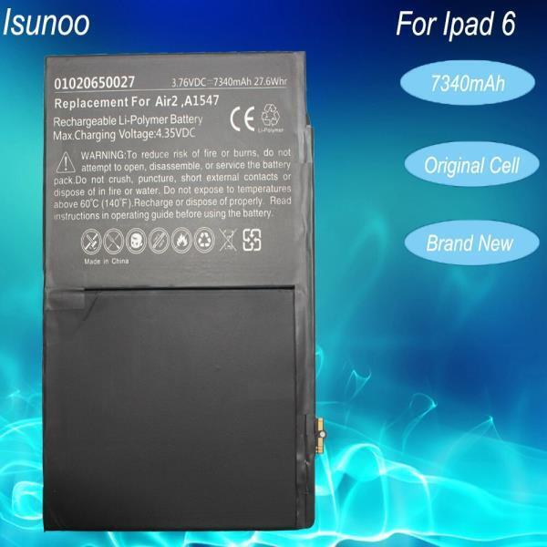 ISUNOO 2  배터리 ipad air 2 7340mAh A1547 태블릿 배터리 교체 수리 도구