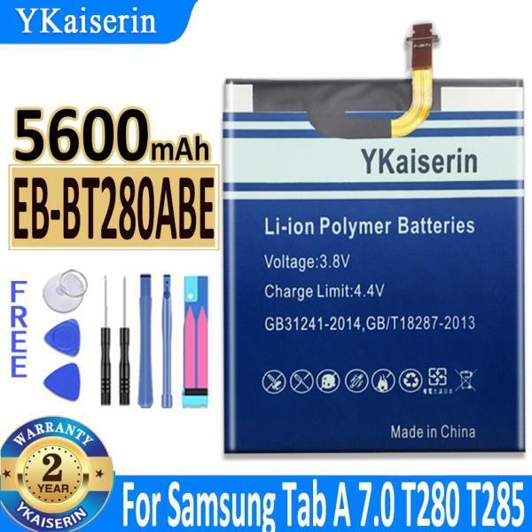5600mAh YKaiserin 배터리 태블릿 EBBT280ABE 삼성 갤럭시 탭 A 7.0 SMT280 T280 T285 태블릿 배터리 Batteria