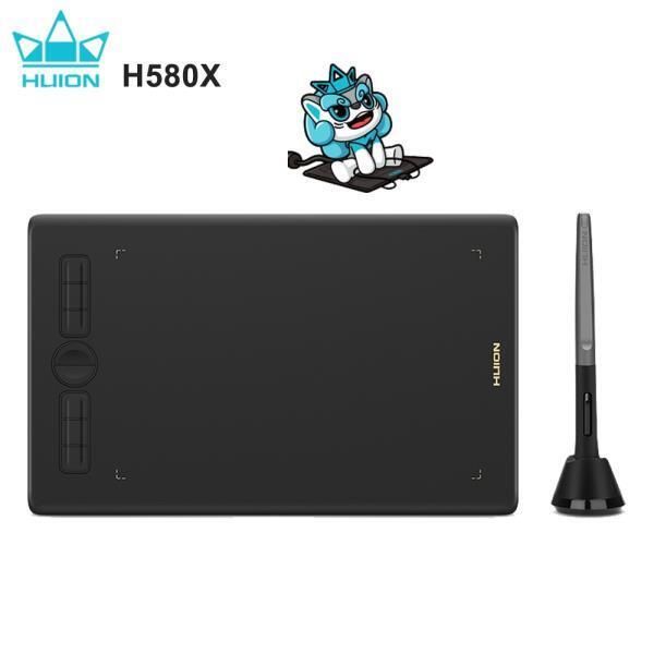 HUIONH580X INSPIROY 그래픽 태블릿 드로잉 디지털 태블릿 8x5 인치 아트 디지털 태블릿 드로잉 배터리 프리 PW100 펜