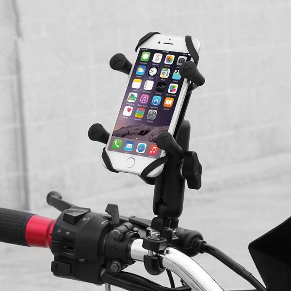 액션캠 브라켓Universal Motorcycle Mobile Phone Holder Charger Aluminum Bike Phone Stand GPS Mount Bracket