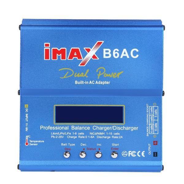 배터리 충전기IMAXB6 80W RC 밸런스 충전기 디지털 방전기 데이터 저장 방전 시간 제한 기능 nput 전압 모니터링 포함
