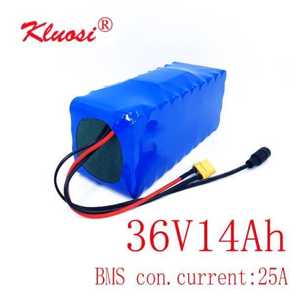 KLUOSI36V 10S4P 14Ah 42V 리튬 배터리 팩 250W 450W 750W 전기 자전거 모터 스쿠터 25A 밸런스 BMS