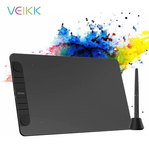 VEIKK VK1060PRO 드로잉 그래픽 태블릿 10x6 인치 디지털 펜 태블릿 배터리가 필요없는 수동 스타일러스 지원 Android Windows Mac