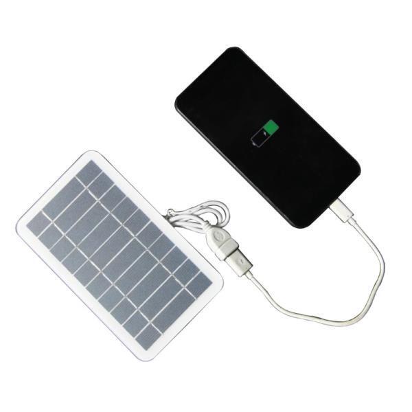 아웃도어 2W 5V 휴대용 태양 열 충전기 패널 등반  충전기 Polysilicon 태블릿 태양 광 발전기 태양 전지