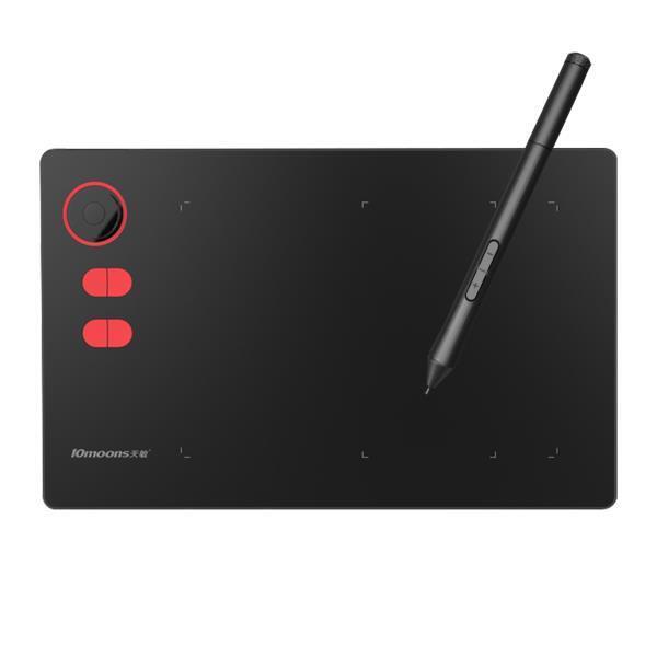 10moons G20 그래픽 드로잉 태블릿 초경량 디지털 스케치 배터리없는 스타일러스 8192 레벨 압력 12 키 PC Android OTG