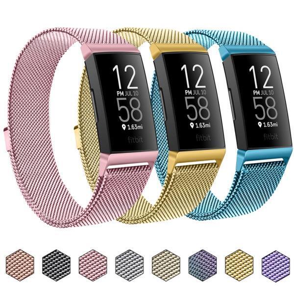 자석 Fitbit 충전 4 3 밴드 교체 팔찌 Fitbit 충전 3 SE Smartwatch 액세서리