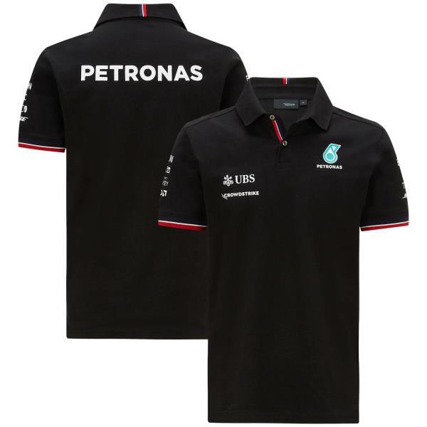 여름 Petronas F1 레이싱 팀 자동 폴로 셔츠, 라펠 모터스포츠 남자건조 통기성 캐주얼