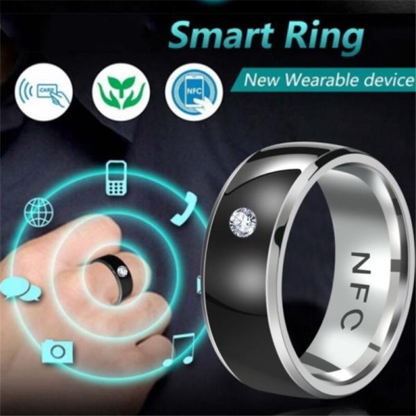 OTOKY- 남성 커플 링 기술 안드로이드 폰용 NFC 스마트 디지털 반지, 기능성 스테인레스 스틸 2022