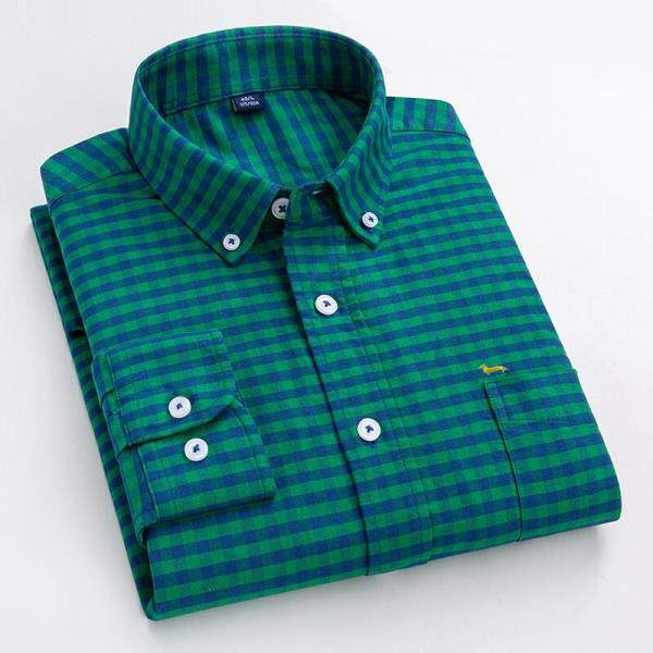 새봄남성 블라우스 Harmont 100% Cotton Embroidery Blaine 긴셔츠 소프트