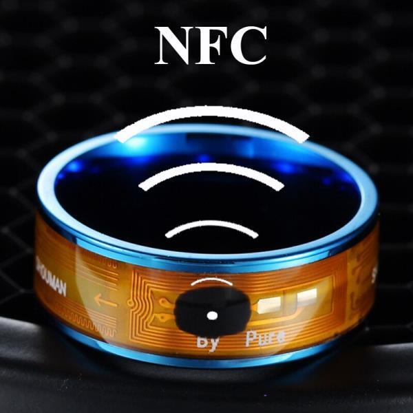 기술 NFC 스마트 링잠금 해제 지원 기능 폰 링 티타늄 스틸 코르크 스크류