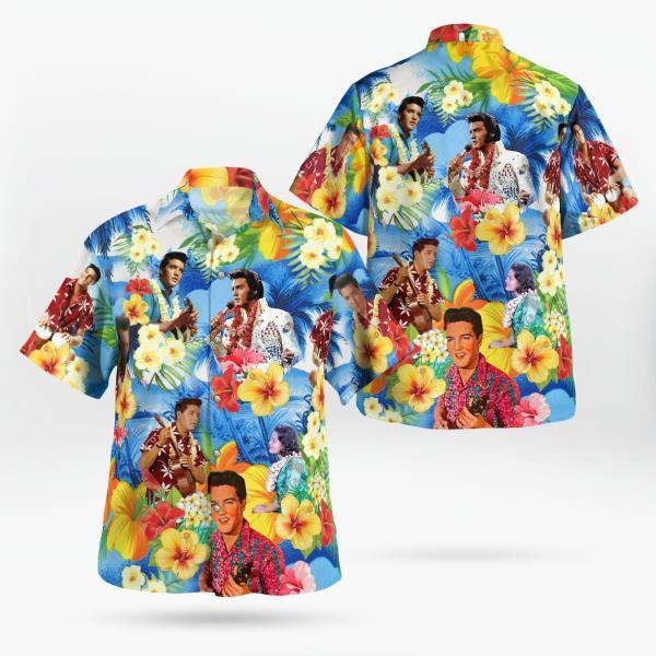 The King Elvis PresleyShirt Hawaii Shirt 남성 여름 반팔 셔츠 2022 Oversized 5XL 더 킹 엘비스 프레슬리셔츠 하와이