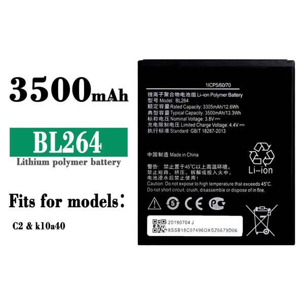 100% Orginal High Quality Replacement Battery For Lenovo C2 k10a40 BL264 New Built-in Large Capacity
