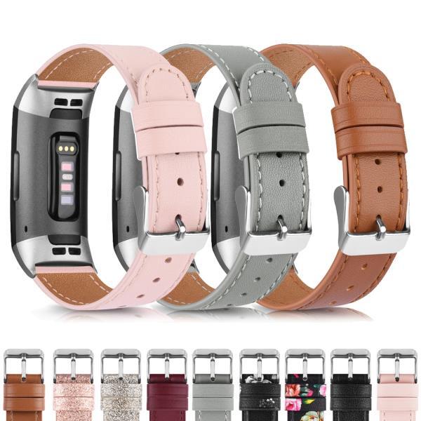 Fitbit Charge 5 4 3 2 용  가죽 스트랩 밴드, Fitbit Charge 2/Charge 3/Charge 4/Charge 3 se용 팔찌 시계 밴드