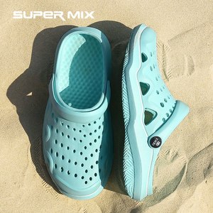 새로운 여성 샌들 구멍 신발 남성 비치 가벼운 홈 슬리퍼 야외 여름 넘어가는 운동화 레저 신발, 2021