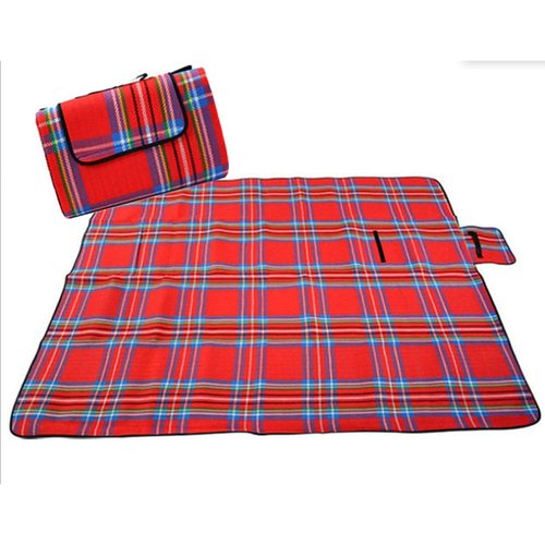 1.5 2M 체크 무늬 비치 담요 야외 접이식 휴대용 피크닉 매트 캠핑 그라운드 매트리스 침대 수면 패드 방수