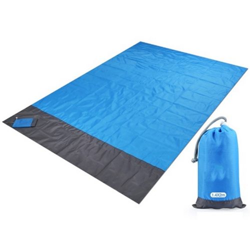2X2.1M 방수 포켓 비치 담요 접는 캠핑 매트 매트리스 휴대용 경량 야외 피크닉 모래