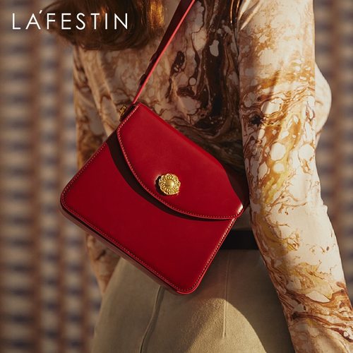 라 FESTIN 디자이너 원래 유행 패션 한 어깨 겨드랑이 가방 간단한 미니 여성 메신저 휴대용 정사각형