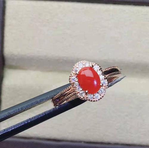 진짜 925 스털링 실버 자연 고고품질 붉은 산호 보석 반지 패션 매력 여성을위한 훌륭한 무료 배송