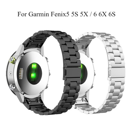 GARMIN FENIX 6 용 클래식 메탈 스트랩 6X 6S PRO 5 5S 5X PLUS 퀵 릴리스 팔찌 스테레스 스틸 22 26MM 시계 밴드 액세서리