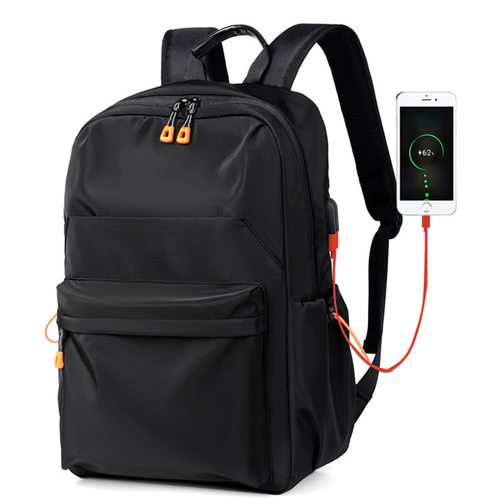 남성용 노트북 가방, 남성 나일론 방수 백팩, 대용량 학교 USB 충전, 비즈니스 여행 백팩