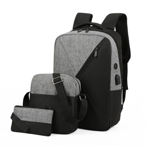남자 BANCKPACK 어깨에 매는 가방 및 지갑 3 피스세트 WHATERPROOF OXFPRD 비즈니스 배낭 USB 충전 캐주얼 패션 백팩