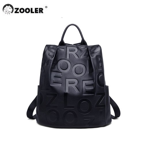 ZOOLER-품질 정품 가죽 백팩 여성용 가방,  새로운 패션, 대용량 숄더 백팩, 학교  YC226