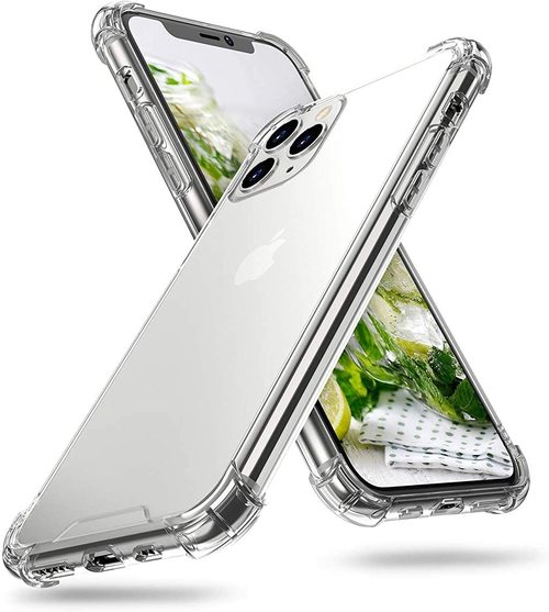 클리어 케이스 아이폰 12 11 프로 맥스 SE XR XS 8 백 PC  TPU 충격 방지 풀 렌즈 보호 커버 투명 실리콘 전화