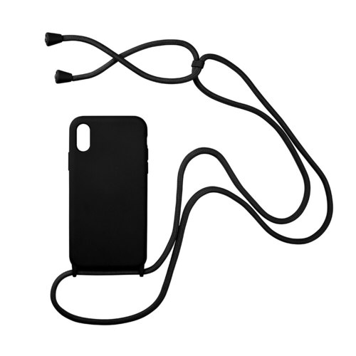 아이폰 11 프로 XS 맥스 7 8 플러스용 액체 실리콘 케이스 목걸이 조절 가능한 전화 끈 커버 홀더 목 코드 포함