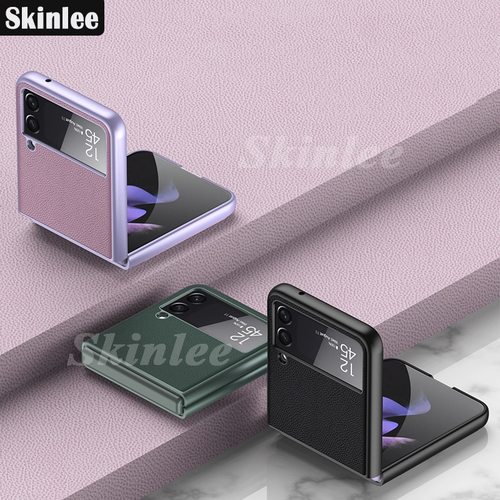 SKINLEE 삼성 갤럭시 Z FLIP3 케이스 카드 코인 머니 백 지갑 포켓 전화 ZFOLD 3 커버