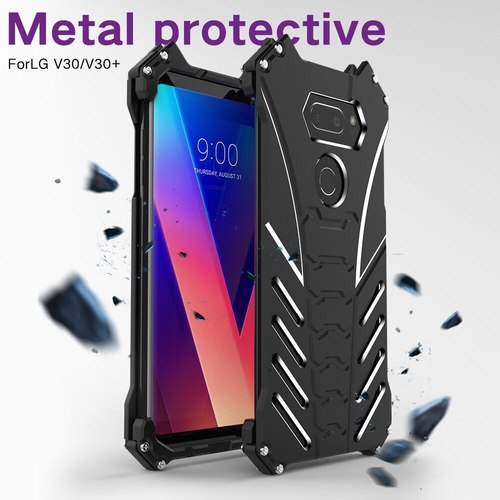 R-JUST 시리즈 럭셔리 알루미늄 금속 전화 케이스 LG G8 휴대 커버 뒷면 THINQ