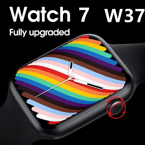 IWO W37 시리즈 7 스마트워치 스포츠 블루투스 통화 1.75 인치 분할 화면 암호 시계