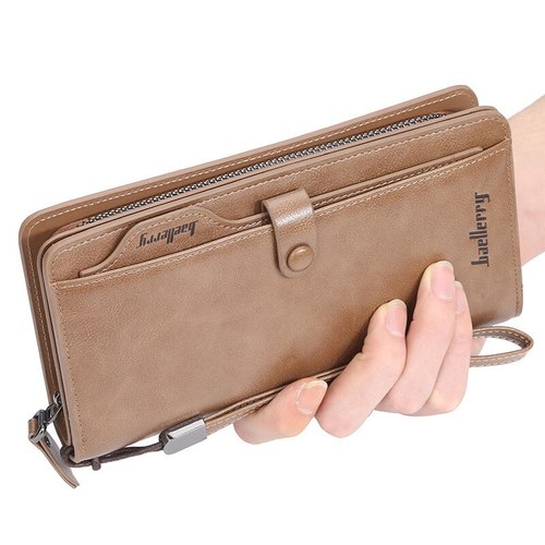 새로운 패션 롱 클러치 백 남성용 지갑, 대용량 핸드백 지갑 이동식 카드세트 휴대폰 가방 남성