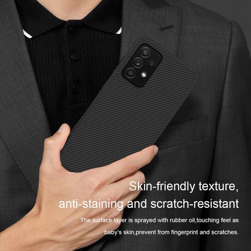 NILLKIN 삼성 A52S 5G 케이스 갤럭시 탄소 합성 섬유 플라스틱 뒷면 커버 전화