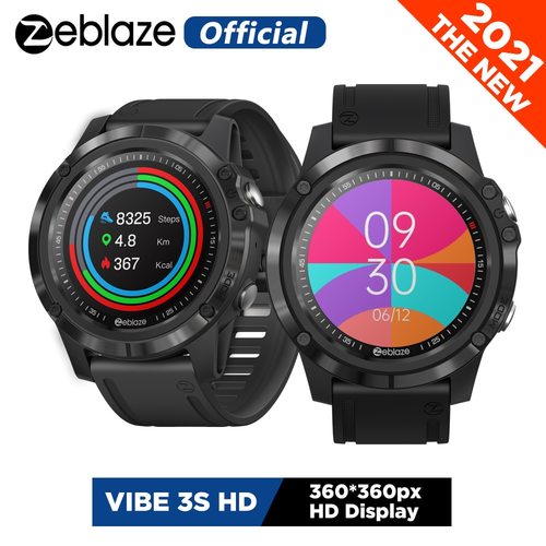 새로운  ZEBLAZE VIBE 3S HD 1.3 &#039;&#039;HD 컬러 터치 스크린 360360 건강 및 피트니스 SMARTWATCH 25 일 배터리 수명 스마트워치