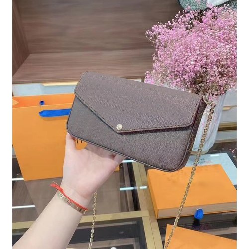 고고품질 숄더백 금속 체인 여자  경사 가방 카드 지퍼 미니 마스터 디자인 선물 상자
