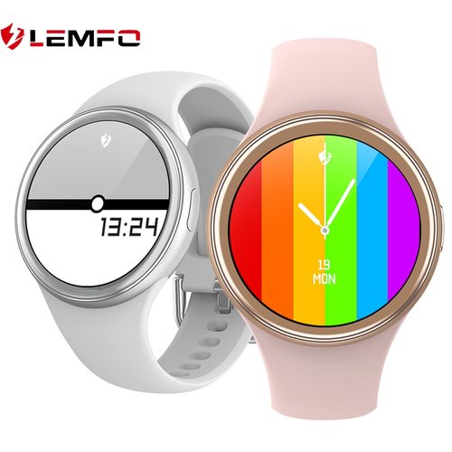 LEMFO 스마트 워치 1.09 인치 맞댄싱형 다이얼  SMARTWATCH 혈액 산소 금속 날씨 알람 시계