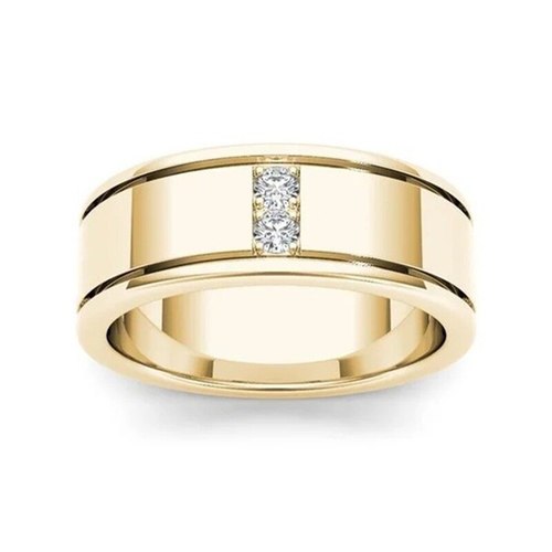 14K 옐로우 골드 FL 다이아몬드 반지, 남성 여자을  클래식 ANILLOS DE BIZUTERIA 웨딩 보석을 고급 주얼리 반지