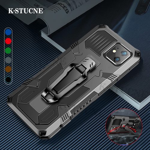 BUSINESS MECHANICAL WIND STAND PHONE CASE FOR IPHONE 11 12 MINI PRO MAX XS XR X 6 7 8 PLUS SILICONE