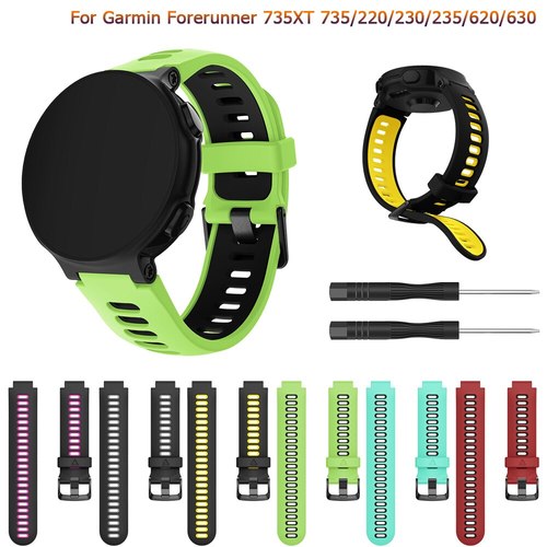 GARMIN 포어 러너 735XT 735/220/230/235/620/630 스마트 시계 소프트 실리콘 스트랩 교체 밴드에 대한  패션 팔찌