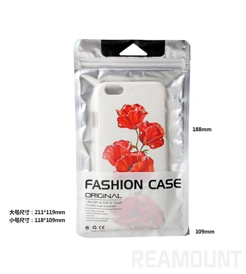 1000 PCS 아이폰 7 플러스  스토리지 패키지 가방에 대한 휴대 전화 케이스에 럭셔리 플라스틱 포장 알루미늄 가방