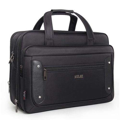 품질 비즈니스 남자 노트북 가방 156 17 인치 대용량 옥스포드 방수 여행 어깨 끈