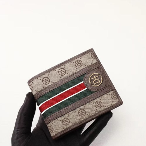 이탈리아 GUJIA 남성용 짧은 지갑  프린팅 암소 가죽 새로운 레저 신용 카드 가방 카운터 박스 더스트 백 포함