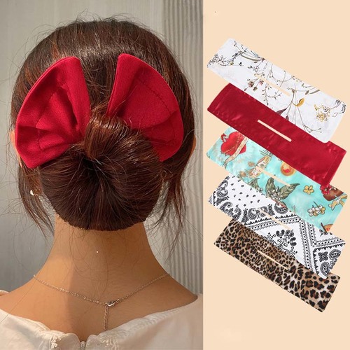 DEFT 롤빵 헤어 밴드 여자 여름 매듭 와이어 머리띠 인쇄 머리핀 BRAIDER 메이커 사용하기 쉬운 DIY 액세서리