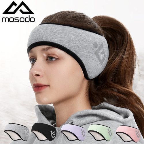 MOSODO- 따뜻한 귀마개 스포츠 귀 보호 헤어 밴드, 남성 및 여자용 플러시 방풍 차가운