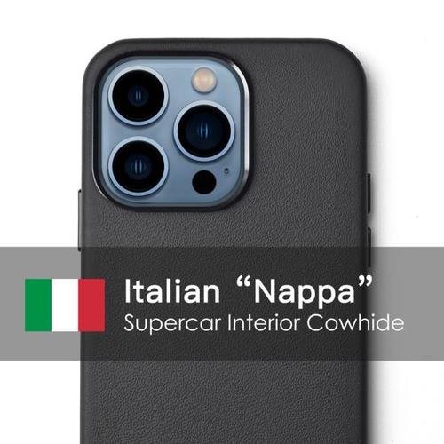 이탈리아 Nappa 천연가죽 케이스 아이폰 13 프로 최대 12 미니 Supercar 인테리어 럭셔리 비즈니스 프리미엄 암소 전화 커버